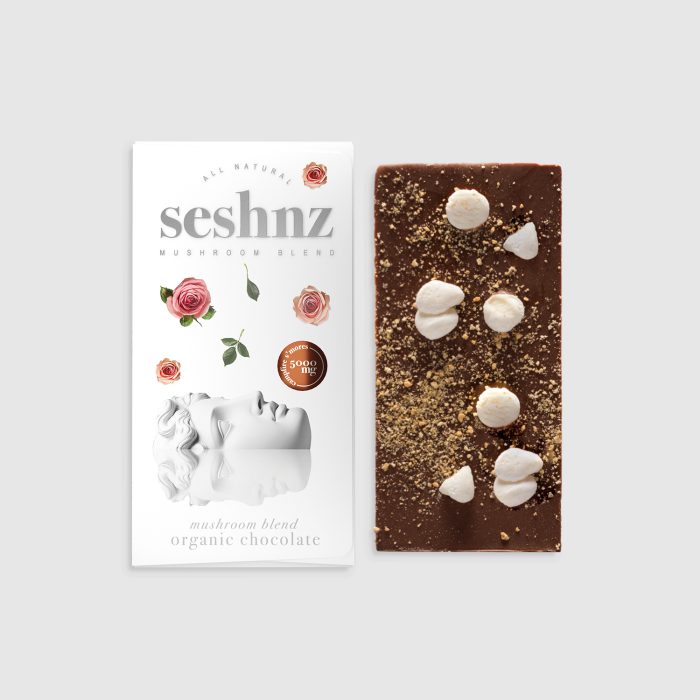 Seshnz chocolate bar mushroom blend | 5000 mg | campfire s'mores | pk 1