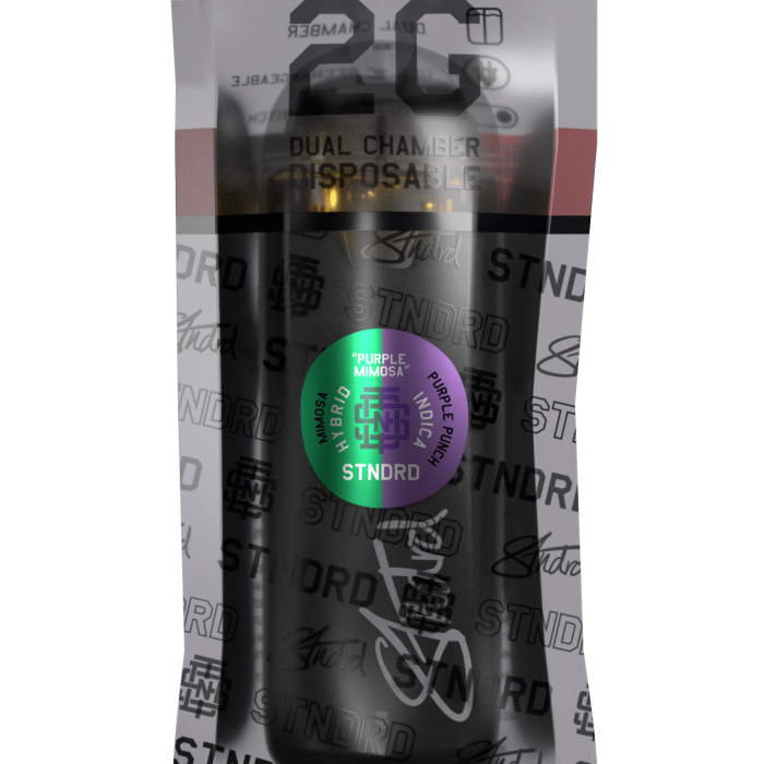 STNDRD - Disposables 2 GR - Switch - Purple Mimosa (Indica Purple Punch & Hybrid Mimosa) - Pk 1 - $50 ea.