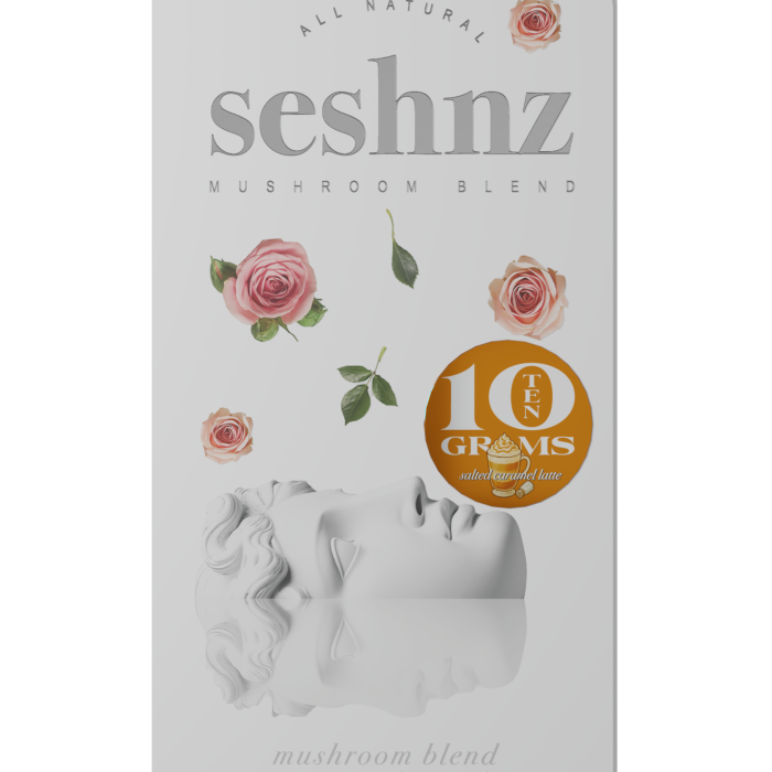 Seshnz chocolate bar | mushroom blend | 10 GR | salted caramel latte | pk 1
