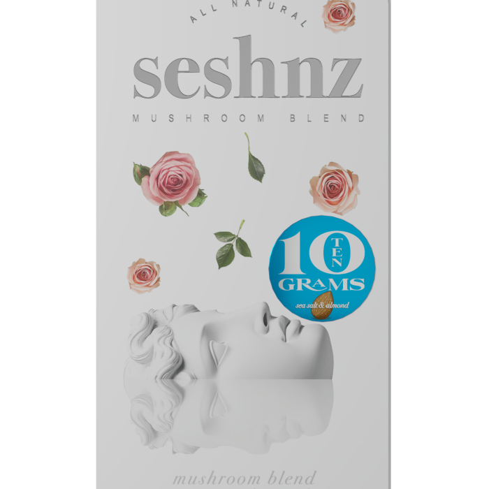 Seshnz chocolate bar | mushroom blend | 10 GR | sea salt almond | pk 1