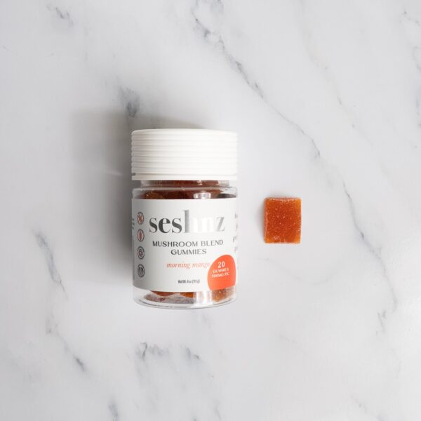 Mushroom Blend Gummies - Morning Mango (20ct Jar)