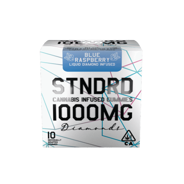 STNDRD - Gummy - 1000 mg - Liquid Diamond - Sativa - Blue Raspberry - (Pk 1) ($50.00 ea.)
