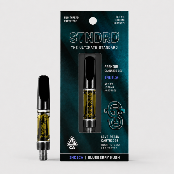 STNDRD | Carts | 1 GR | 2nd GEN | Indica | Blueberry Kush | Pk 1